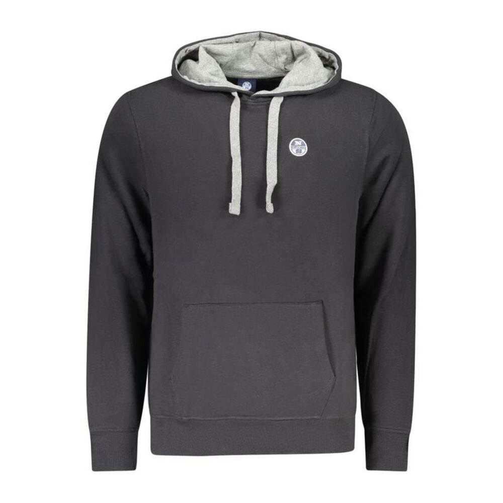 North Sails Black Cotton Men Men's Sweatshirt